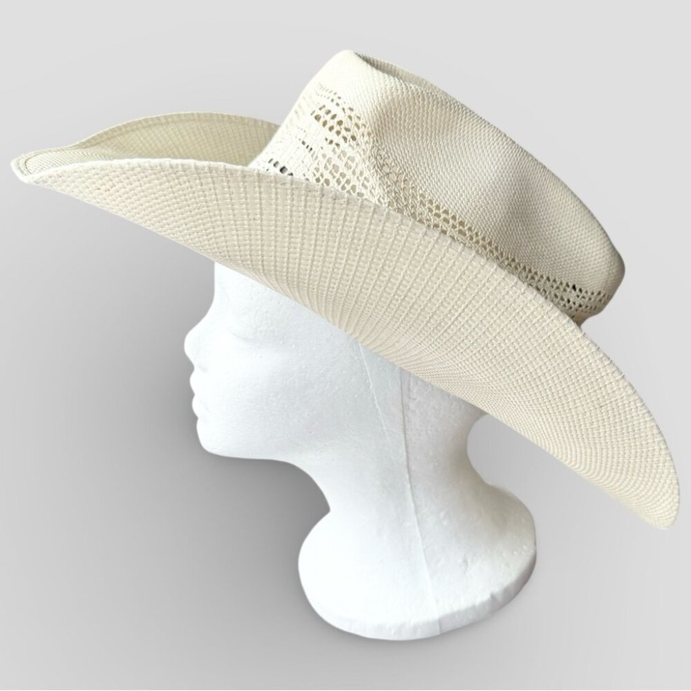 Men's Cream Straw Western Hat